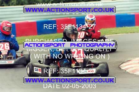 Photo: 35F1134-27 ActionSport Photography 02/05/2003 Club 100 Kart Enduro - Clay Pigeon Raceway _1_AllDrivers #27