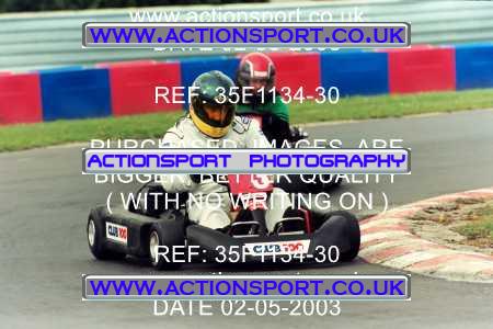 Photo: 35F1134-30 ActionSport Photography 02/05/2003 Club 100 Kart Enduro - Clay Pigeon Raceway _1_AllDrivers #3