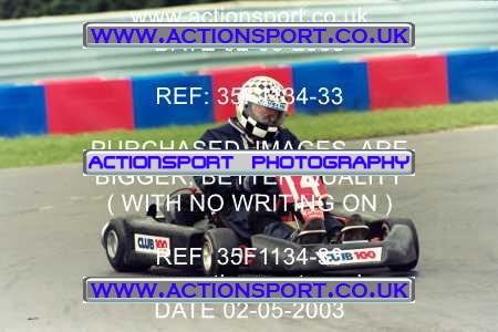 Photo: 35F1134-33 ActionSport Photography 02/05/2003 Club 100 Kart Enduro - Clay Pigeon Raceway _1_AllDrivers #14