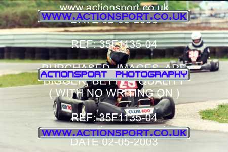 Photo: 35F1135-04 ActionSport Photography 02/05/2003 Club 100 Kart Enduro - Clay Pigeon Raceway _1_AllDrivers #29