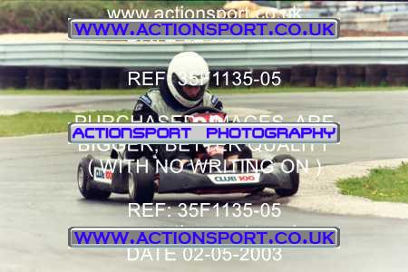 Photo: 35F1135-05 ActionSport Photography 02/05/2003 Club 100 Kart Enduro - Clay Pigeon Raceway _1_AllDrivers #38