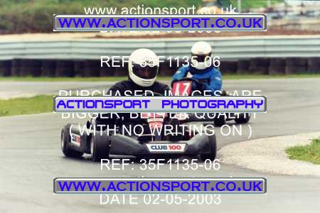 Photo: 35F1135-06 ActionSport Photography 02/05/2003 Club 100 Kart Enduro - Clay Pigeon Raceway _1_AllDrivers #10