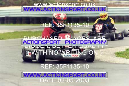 Photo: 35F1135-10 ActionSport Photography 02/05/2003 Club 100 Kart Enduro - Clay Pigeon Raceway _1_AllDrivers #6