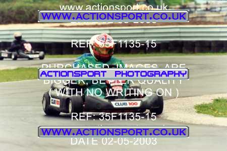 Photo: 35F1135-15 ActionSport Photography 02/05/2003 Club 100 Kart Enduro - Clay Pigeon Raceway _1_AllDrivers #31
