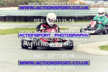 Photo: 35F1135-16 ActionSport Photography 02/05/2003 Club 100 Kart Enduro - Clay Pigeon Raceway _1_AllDrivers #4