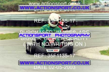 Photo: 35F1135-17 ActionSport Photography 02/05/2003 Club 100 Kart Enduro - Clay Pigeon Raceway _1_AllDrivers #3