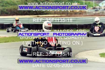 Photo: 35F1135-18 ActionSport Photography 02/05/2003 Club 100 Kart Enduro - Clay Pigeon Raceway _1_AllDrivers #1