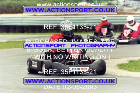Photo: 35F1135-21 ActionSport Photography 02/05/2003 Club 100 Kart Enduro - Clay Pigeon Raceway _1_AllDrivers #11