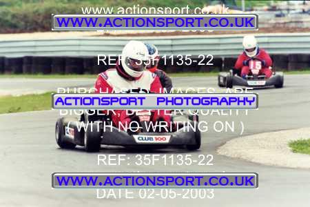 Photo: 35F1135-22 ActionSport Photography 02/05/2003 Club 100 Kart Enduro - Clay Pigeon Raceway _1_AllDrivers #26