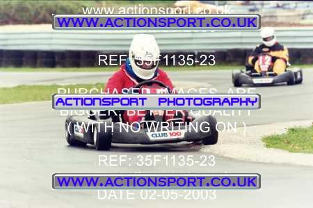 Photo: 35F1135-23 ActionSport Photography 02/05/2003 Club 100 Kart Enduro - Clay Pigeon Raceway _1_AllDrivers #15