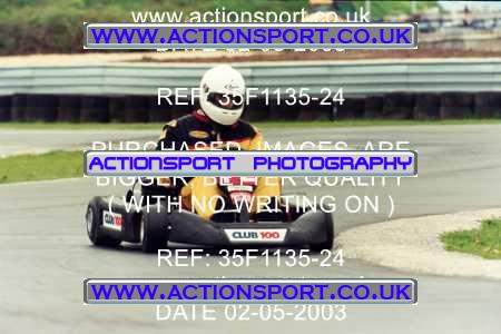 Photo: 35F1135-24 ActionSport Photography 02/05/2003 Club 100 Kart Enduro - Clay Pigeon Raceway _1_AllDrivers #12