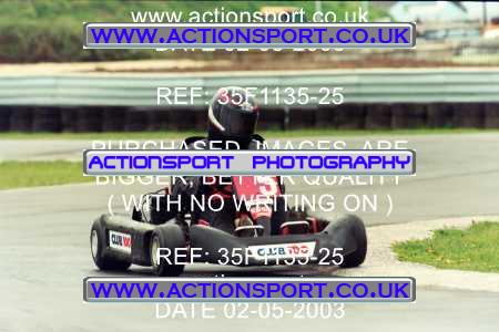 Photo: 35F1135-25 ActionSport Photography 02/05/2003 Club 100 Kart Enduro - Clay Pigeon Raceway _1_AllDrivers #5
