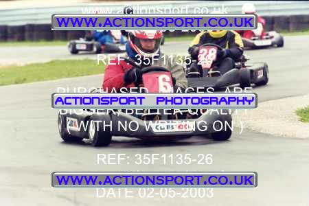 Photo: 35F1135-26 ActionSport Photography 02/05/2003 Club 100 Kart Enduro - Clay Pigeon Raceway _1_AllDrivers #6