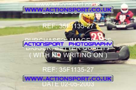 Photo: 35F1135-27 ActionSport Photography 02/05/2003 Club 100 Kart Enduro - Clay Pigeon Raceway _1_AllDrivers #28