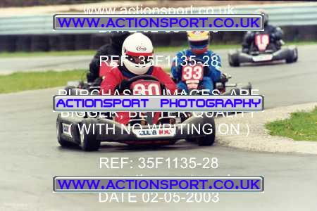 Photo: 35F1135-28 ActionSport Photography 02/05/2003 Club 100 Kart Enduro - Clay Pigeon Raceway _1_AllDrivers #33