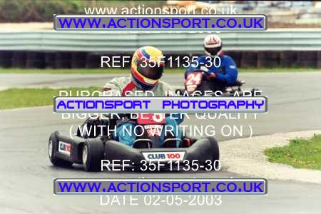 Photo: 35F1135-30 ActionSport Photography 02/05/2003 Club 100 Kart Enduro - Clay Pigeon Raceway _1_AllDrivers #9