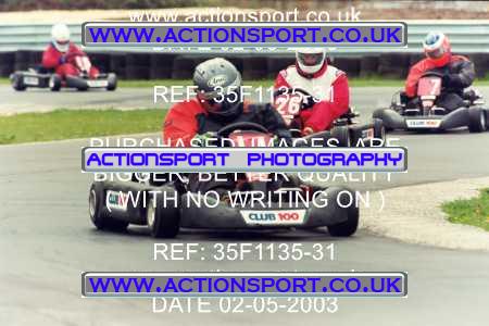 Photo: 35F1135-31 ActionSport Photography 02/05/2003 Club 100 Kart Enduro - Clay Pigeon Raceway _1_AllDrivers #11