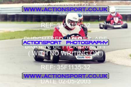 Photo: 35F1135-32 ActionSport Photography 02/05/2003 Club 100 Kart Enduro - Clay Pigeon Raceway _1_AllDrivers #26