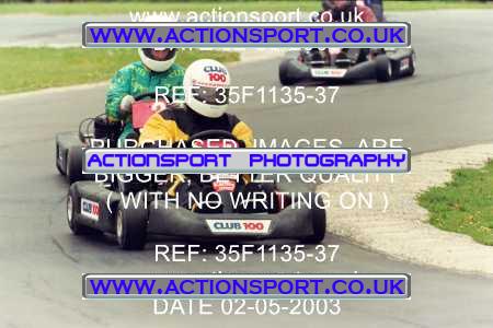 Photo: 35F1135-37 ActionSport Photography 02/05/2003 Club 100 Kart Enduro - Clay Pigeon Raceway _1_AllDrivers #1