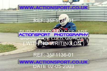 Photo: 35F1136-01 ActionSport Photography 02/05/2003 Club 100 Kart Enduro - Clay Pigeon Raceway _1_AllDrivers #27