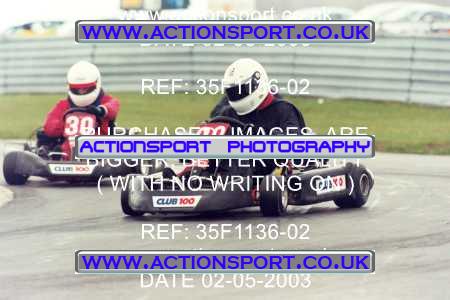 Photo: 35F1136-02 ActionSport Photography 02/05/2003 Club 100 Kart Enduro - Clay Pigeon Raceway _1_AllDrivers #20