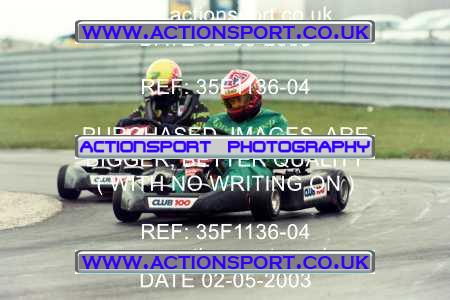 Photo: 35F1136-04 ActionSport Photography 02/05/2003 Club 100 Kart Enduro - Clay Pigeon Raceway _1_AllDrivers #31