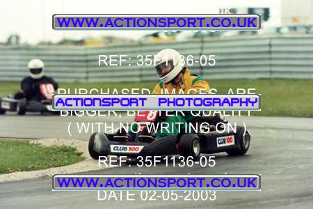 Photo: 35F1136-05 ActionSport Photography 02/05/2003 Club 100 Kart Enduro - Clay Pigeon Raceway _1_AllDrivers #8