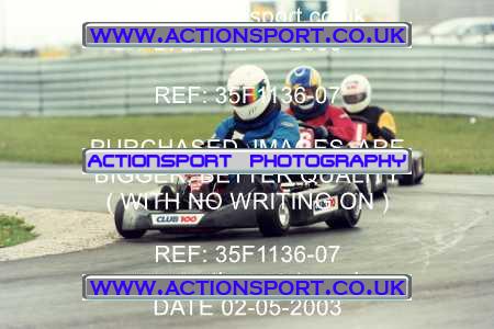 Photo: 35F1136-07 ActionSport Photography 02/05/2003 Club 100 Kart Enduro - Clay Pigeon Raceway _1_AllDrivers #17