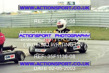 Photo: 35F1136-08 ActionSport Photography 02/05/2003 Club 100 Kart Enduro - Clay Pigeon Raceway _1_AllDrivers #1