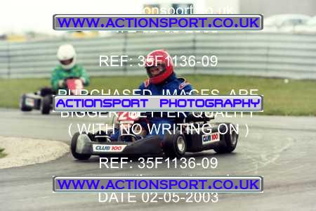 Photo: 35F1136-09 ActionSport Photography 02/05/2003 Club 100 Kart Enduro - Clay Pigeon Raceway _1_AllDrivers #26
