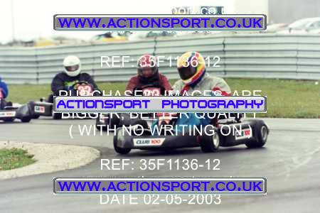 Photo: 35F1136-12 ActionSport Photography 02/05/2003 Club 100 Kart Enduro - Clay Pigeon Raceway _1_AllDrivers #9