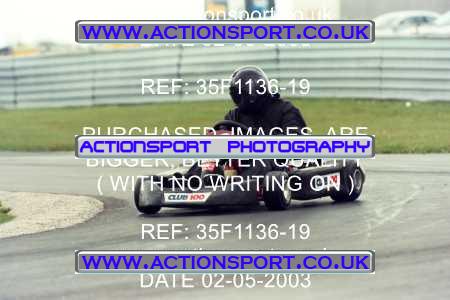 Photo: 35F1136-19 ActionSport Photography 02/05/2003 Club 100 Kart Enduro - Clay Pigeon Raceway _1_AllDrivers #2