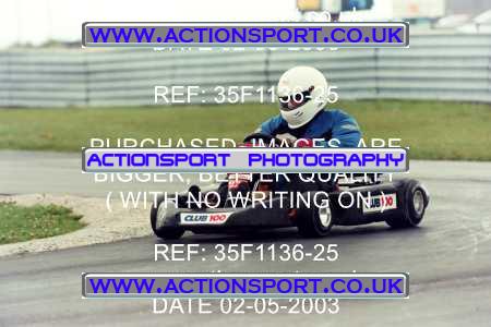 Photo: 35F1136-25 ActionSport Photography 02/05/2003 Club 100 Kart Enduro - Clay Pigeon Raceway _1_AllDrivers #27