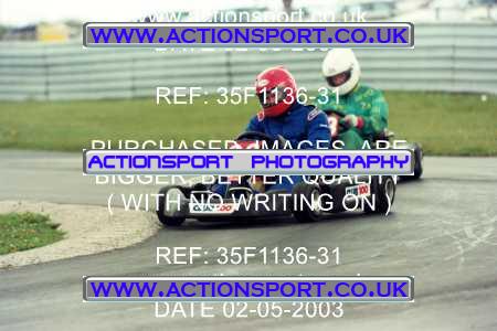 Photo: 35F1136-31 ActionSport Photography 02/05/2003 Club 100 Kart Enduro - Clay Pigeon Raceway _1_AllDrivers #26
