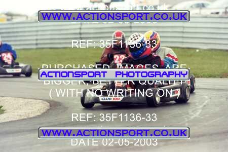 Photo: 35F1136-33 ActionSport Photography 02/05/2003 Club 100 Kart Enduro - Clay Pigeon Raceway _1_AllDrivers #38