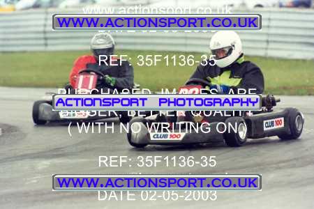 Photo: 35F1136-35 ActionSport Photography 02/05/2003 Club 100 Kart Enduro - Clay Pigeon Raceway _1_AllDrivers #32
