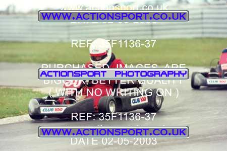 Photo: 35F1136-37 ActionSport Photography 02/05/2003 Club 100 Kart Enduro - Clay Pigeon Raceway _1_AllDrivers #30