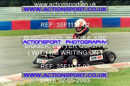Photo: 35F1137-02 ActionSport Photography 02/05/2003 Club 100 Kart Enduro - Clay Pigeon Raceway _1_AllDrivers #6