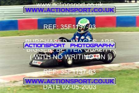 Photo: 35F1137-03 ActionSport Photography 02/05/2003 Club 100 Kart Enduro - Clay Pigeon Raceway _1_AllDrivers #33