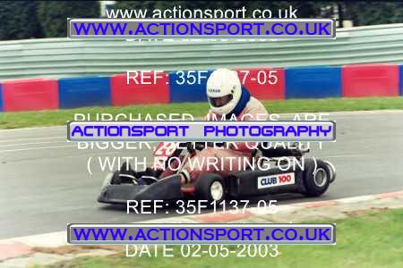 Photo: 35F1137-05 ActionSport Photography 02/05/2003 Club 100 Kart Enduro - Clay Pigeon Raceway _1_AllDrivers #28