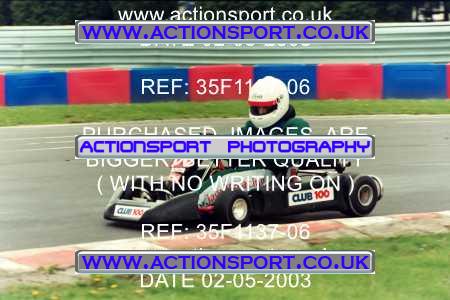 Photo: 35F1137-06 ActionSport Photography 02/05/2003 Club 100 Kart Enduro - Clay Pigeon Raceway _1_AllDrivers #30