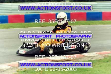 Photo: 35F1137-07 ActionSport Photography 02/05/2003 Club 100 Kart Enduro - Clay Pigeon Raceway _1_AllDrivers #12