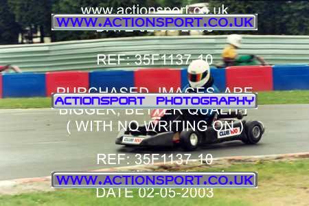 Photo: 35F1137-10 ActionSport Photography 02/05/2003 Club 100 Kart Enduro - Clay Pigeon Raceway _1_AllDrivers #17