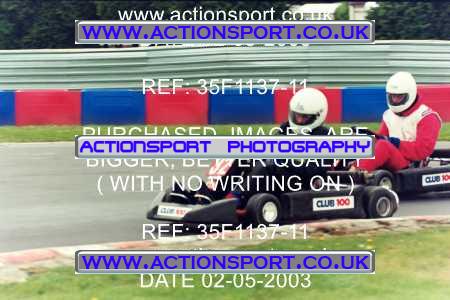 Photo: 35F1137-11 ActionSport Photography 02/05/2003 Club 100 Kart Enduro - Clay Pigeon Raceway _1_AllDrivers #32
