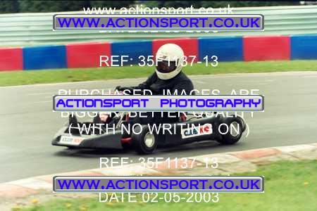 Photo: 35F1137-13 ActionSport Photography 02/05/2003 Club 100 Kart Enduro - Clay Pigeon Raceway _1_AllDrivers #10