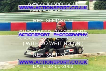Photo: 35F1137-14 ActionSport Photography 02/05/2003 Club 100 Kart Enduro - Clay Pigeon Raceway _1_AllDrivers #24