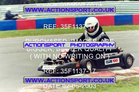 Photo: 35F1137-17 ActionSport Photography 02/05/2003 Club 100 Kart Enduro - Clay Pigeon Raceway _1_AllDrivers #38
