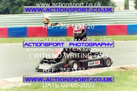 Photo: 35F1137-20 ActionSport Photography 02/05/2003 Club 100 Kart Enduro - Clay Pigeon Raceway _1_AllDrivers #3