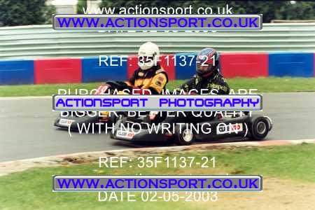 Photo: 35F1137-21 ActionSport Photography 02/05/2003 Club 100 Kart Enduro - Clay Pigeon Raceway _1_AllDrivers #9