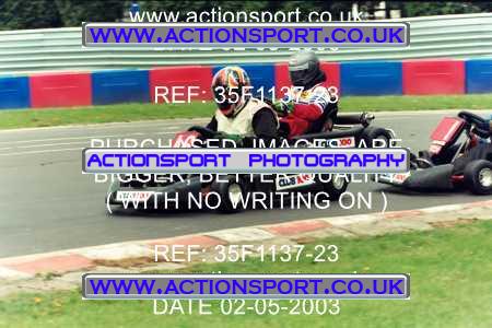Photo: 35F1137-23 ActionSport Photography 02/05/2003 Club 100 Kart Enduro - Clay Pigeon Raceway _1_AllDrivers #16